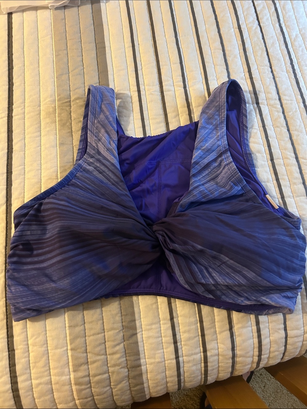 Calia Purple Swim Top - Reversible